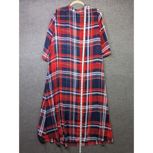 Torrid 0 Chiffon Maxi High Low Kimono Womens Large Sheer Lightweight Open Front - Picture 13 of 15